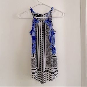 INC Halter Top With Asymmetrical Hem